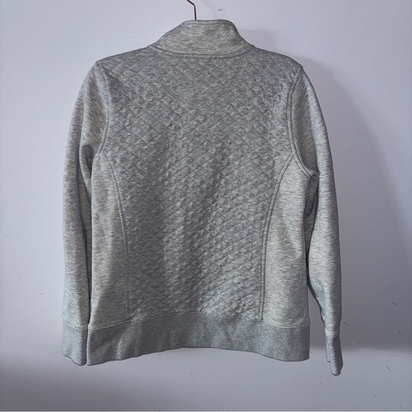 Quilted Sweatshirt 1/4 Zip Pullover Long Sleeve Women's Regular S - Picture 3 of 4